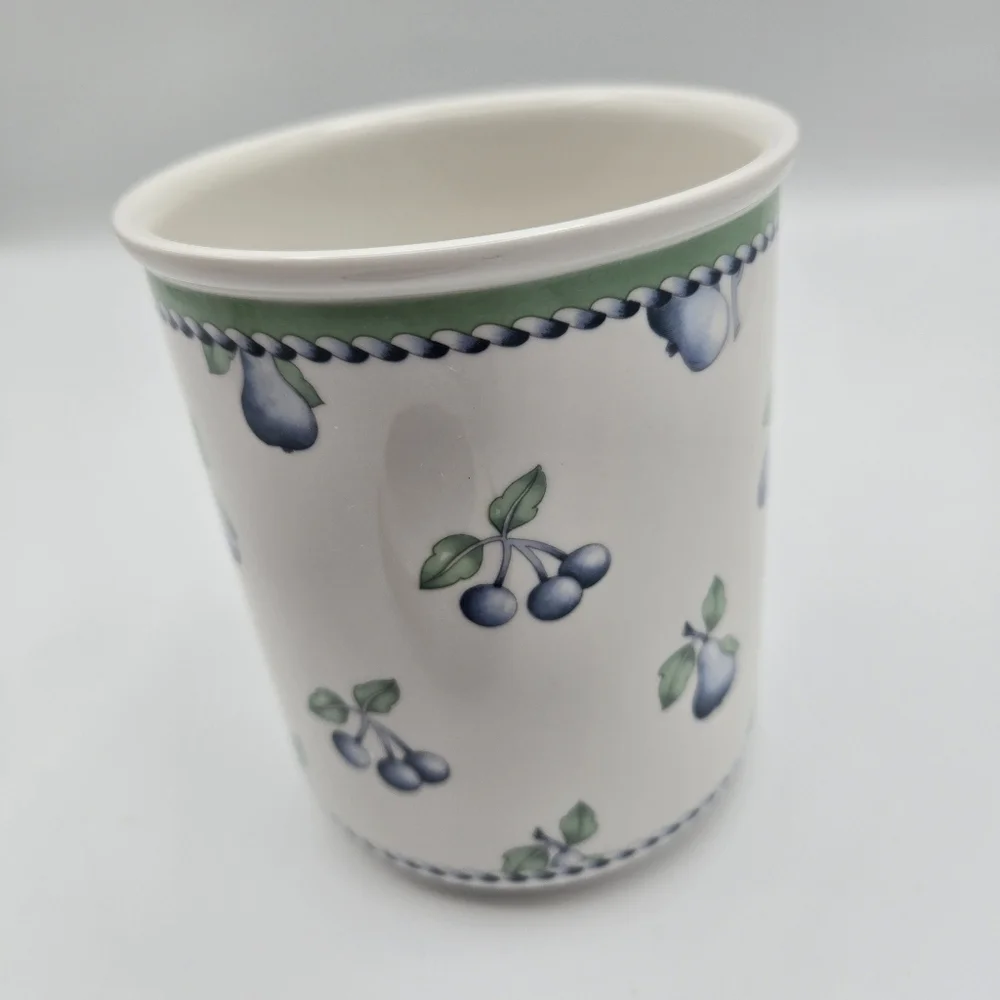 Vintage Villeroy & Boch Provence Set Of 2 Storage Jars w/ Lid Canisters Germany